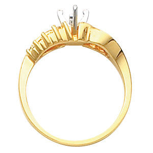 Cubic Zirconia Engagement Ring- The Anastasia (Customizable 9-stone Artisan Design)