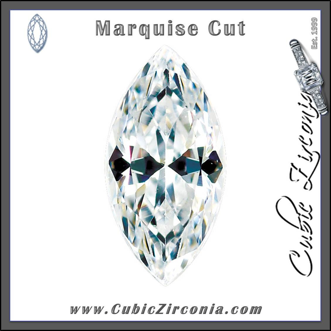 Marquise Cut Cubic Zirconia Loose Stones 5A Quality – Cubic