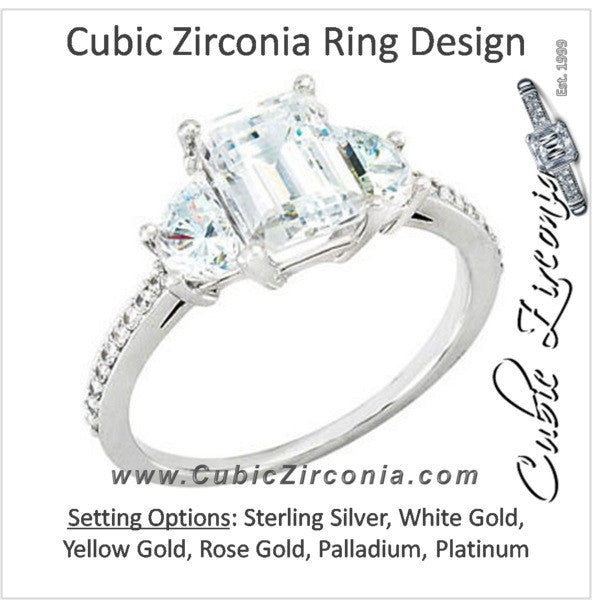 Cubic Zirconia Engagement Ring- The Alesha