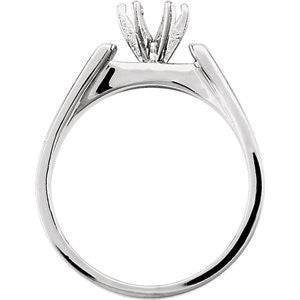 Cubic Zirconia Engagement Ring- The Alma (0.50 Carat Round-cut Cathedral-set Solitaire)
