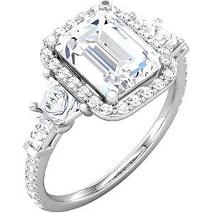 Cubic Zirconia Engagement Ring- The Asia