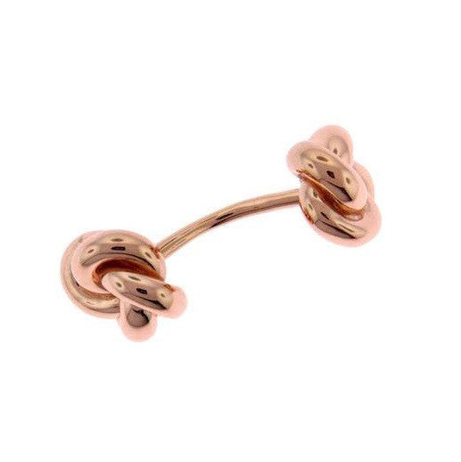 Men’s Cufflinks- Double-End Knotted Style