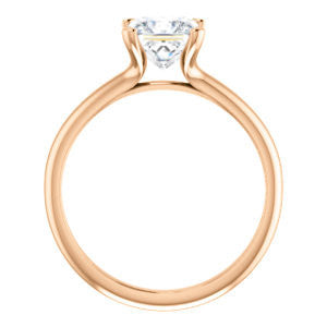 Cubic Zirconia Engagement Ring- The Kathleen (Customizable Princess Cut Solitaire)