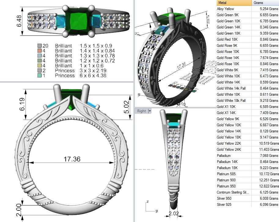 Custom Ring Design- 3631