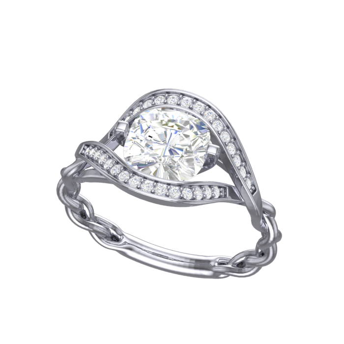 Custom Ring Design- 4006 Full Halo