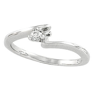 Cubic Zirconia Engagement Ring- The Shamika (Customizable 2-stone Solitaire with Petite Round Accent)
