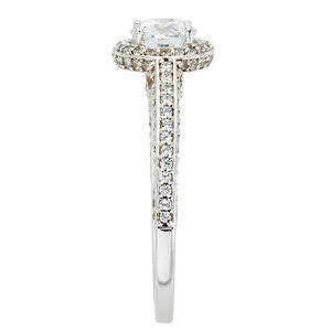 Cubic Zirconia Engagement Ring- The Tuon