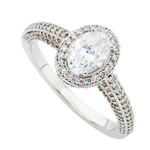 Cubic Zirconia Engagement Ring- The Moiraine