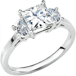Cubic Zirconia Engagement Ring- The Lexie