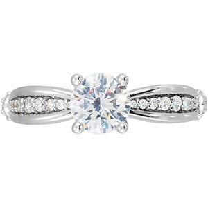 Cubic Zirconia Engagement Ring- The Brandey