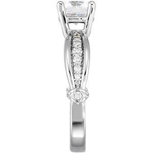 Cubic Zirconia Engagement Ring- The Brandey