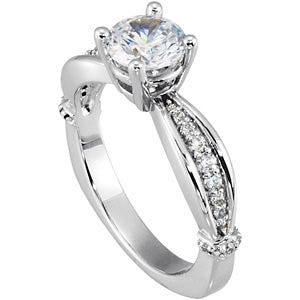 Cubic Zirconia Engagement Ring- The Brandey