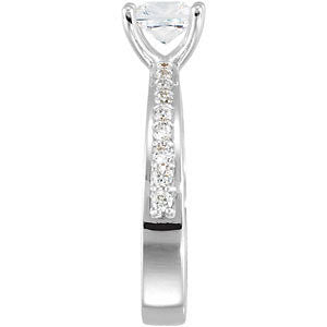 Cubic Zirconia Engagement Ring- The Sofia