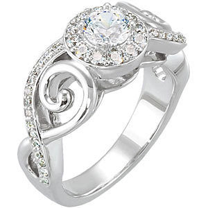 Cubic Zirconia Engagement Ring- The Shawntee