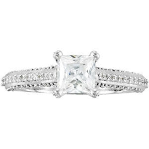 Cubic Zirconia Engagement Ring- The Kyrstie