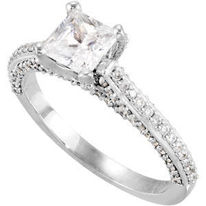 Cubic Zirconia Engagement Ring- The Kyrstie