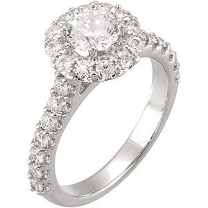 Cubic Zirconia Engagement Ring- The Trishelle