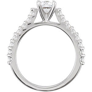 Cubic Zirconia Engagement Ring- The Frances