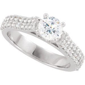 Cubic Zirconia Engagement Ring- The Sydnee