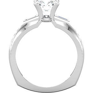 Cubic Zirconia Engagement Ring- The Beverlee
