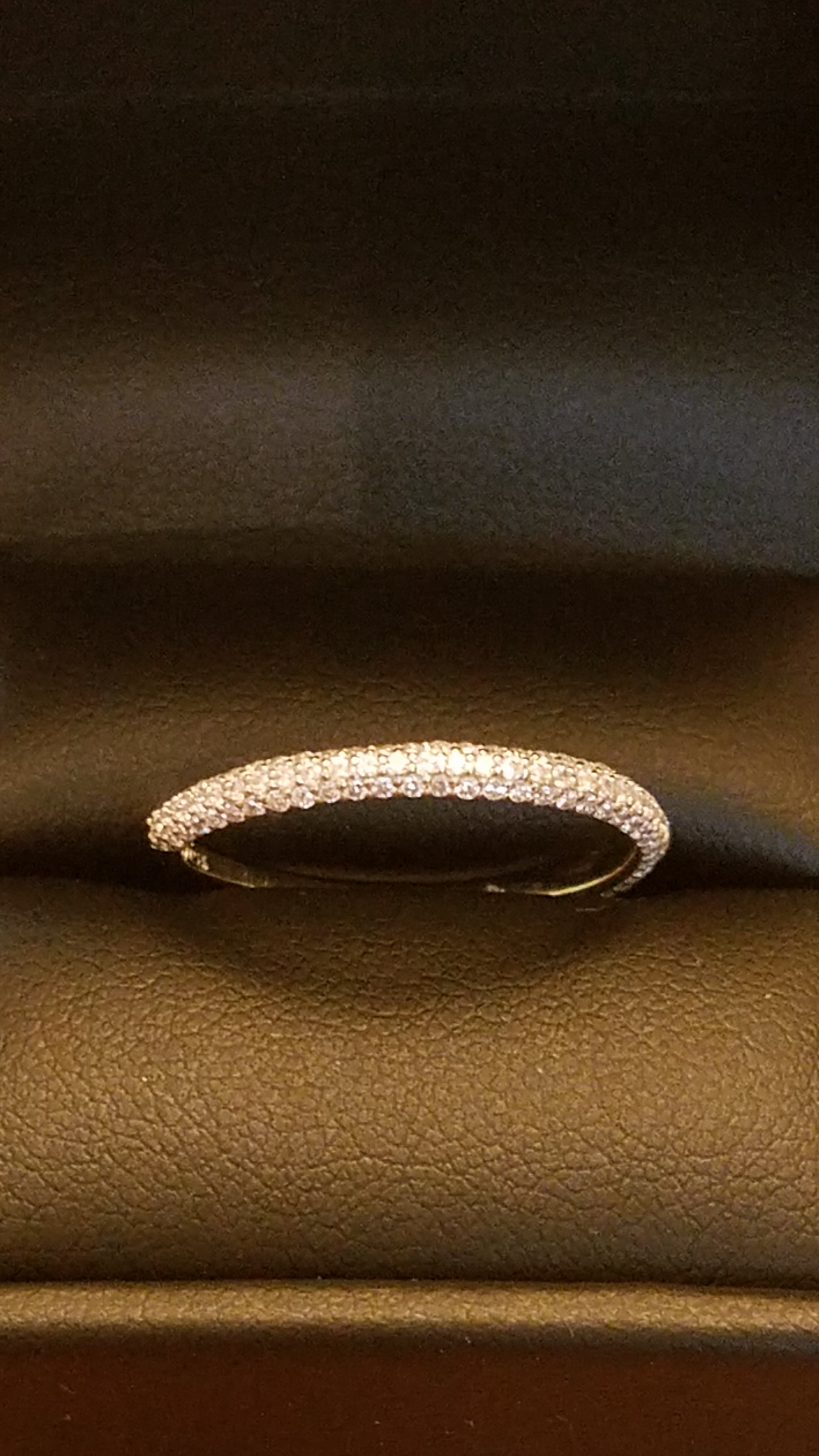 Cubic Zirconia Anniversary Ring Band, *Clearance* Style 04-20 (0.60 TCW Round Pave Band) in Sterling Silver