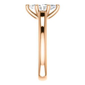 Cubic Zirconia Engagement Ring- The Tawanda (Customizable Marquise Cut Cathedral Setting with Peekaboo Accents)