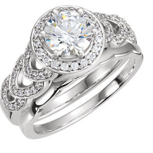 Cubic Zirconia Engagement Ring- The Katya