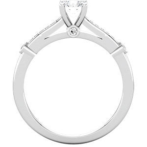 Cubic Zirconia Engagement Ring- The Kristie
