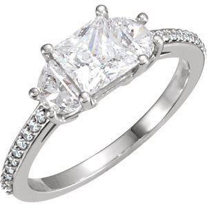 Cubic Zirconia Engagement Ring- The Julianna