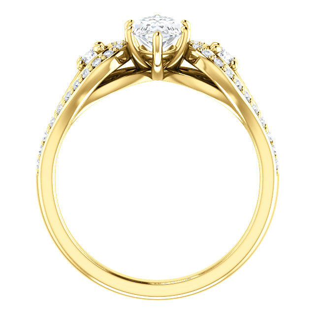 Cubic Zirconia Engagement Ring- The LaTonya