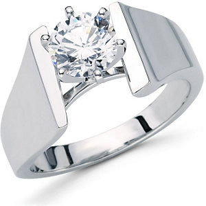 Cubic Zirconia Engagement Ring- The Katy