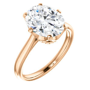 Cubic Zirconia Engagement Ring- The Julia (Customizable Thin-Band Oval Cut Solitaire)