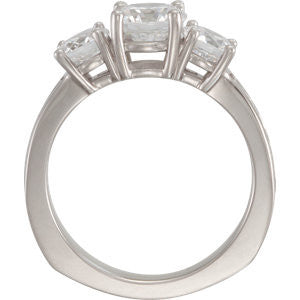 Cubic Zirconia Engagement Ring- The Pepper