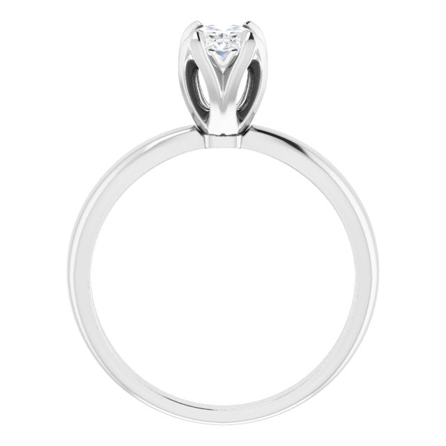 Cubic Zirconia Engagement Ring- The Shirley