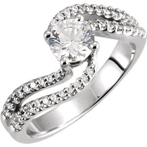 Cubic Zirconia Engagement Ring- The Sherena
