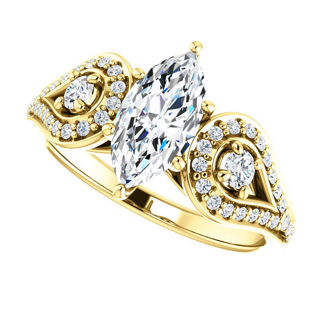 Cubic Zirconia Engagement Ring- The LaTonya