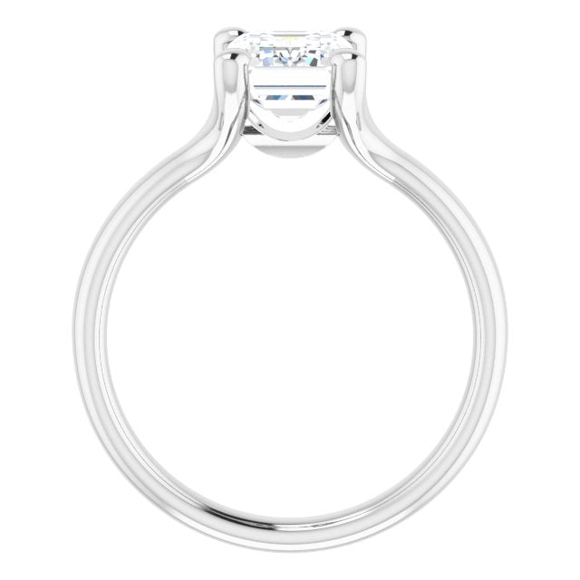 Cubic Zirconia Engagement Ring- The Carrie Anne (Customizable Emerald Cut Fabulous Solitaire)