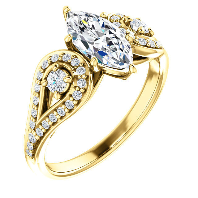 Cubic Zirconia Engagement Ring- The LaTonya