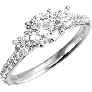 Cubic Zirconia Engagement Ring- The Alexis