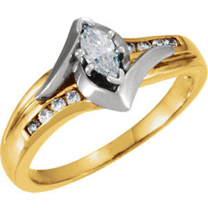 Cubic Zirconia Engagement Ring- The Meiko