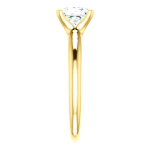 Cubic Zirconia Engagement Ring- The Kathleen (Customizable Princess Cut Solitaire)