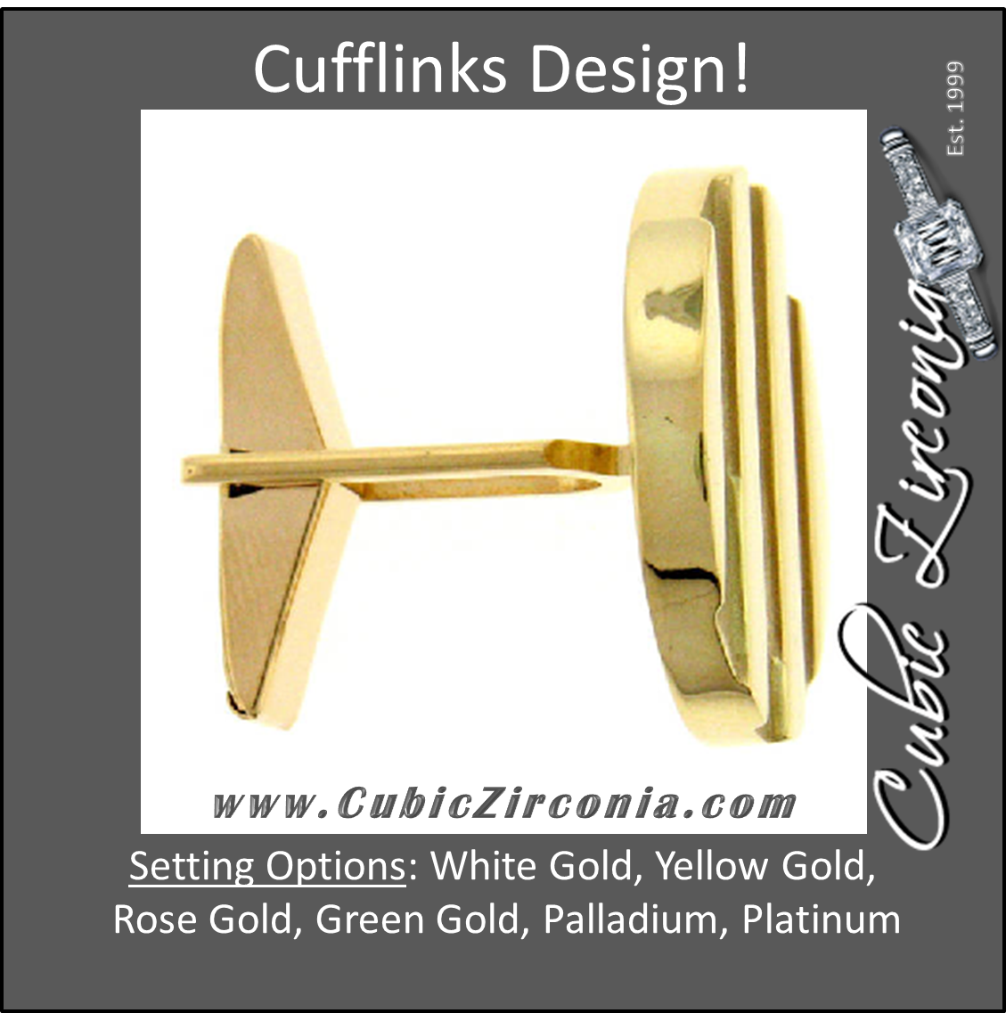 Men’s Cufflinks- Upholstery Inspired Button Style