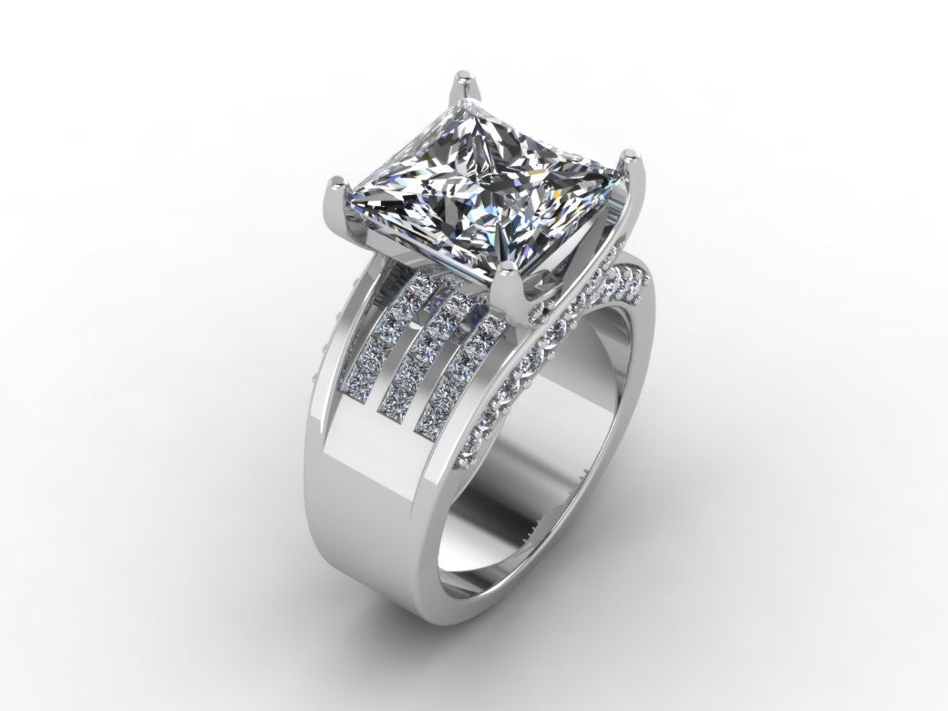 Pear Cut Cubic Zirconia Classic Solitaire Engagement Ring - Mystique of  Palm Beach