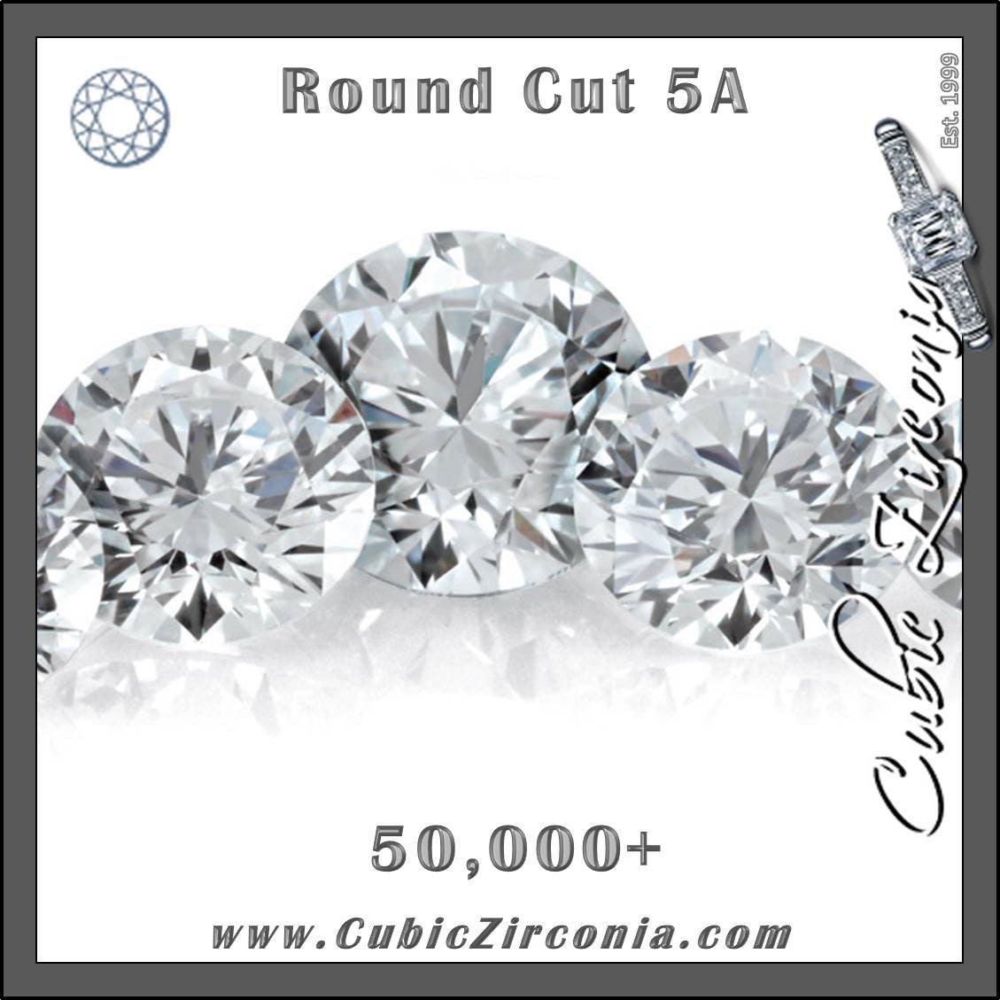 Wholesale 5A White/Clear Round Cut Melee/Accent Stones (Manufacturer Packages 50,000-5,000,000 units)