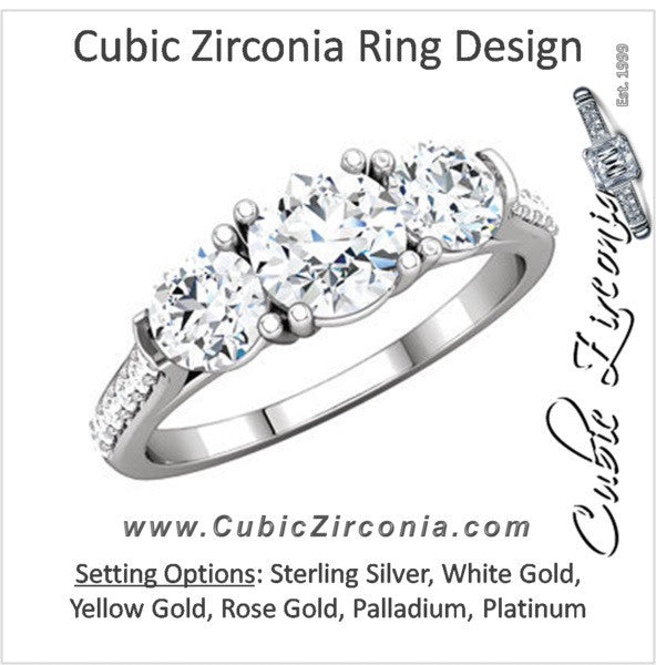 Cubic Zirconia Engagement Ring- The Madeleine