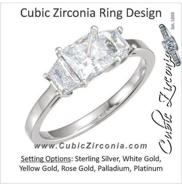 Cubic Zirconia Engagement Ring- The Tanesha