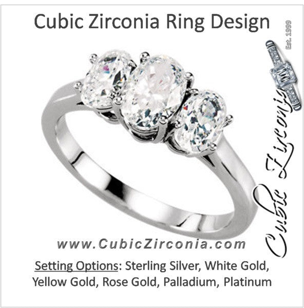 Cubic Zirconia Engagement Ring- The Sequoia
