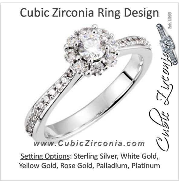 Cubic Zirconia Engagement Ring- The Zakeya