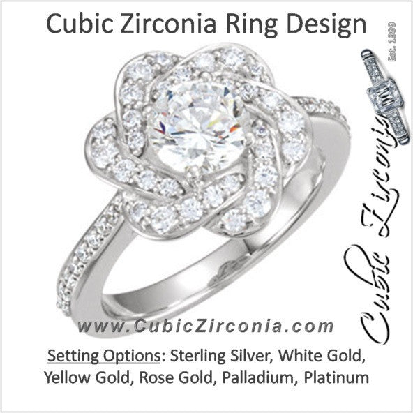 Cubic Zirconia Engagement Ring- The Felicity