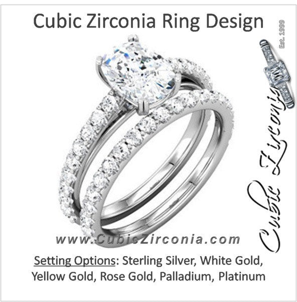 Cubic Zirconia Engagement Ring- The Mary Katherine